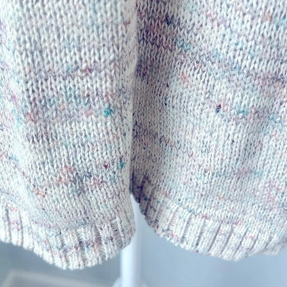 J. Jill NEW Single-Button V-Neck Cardi Sweater Rosebud Multi Sz M Medium - Picture 4 of 16